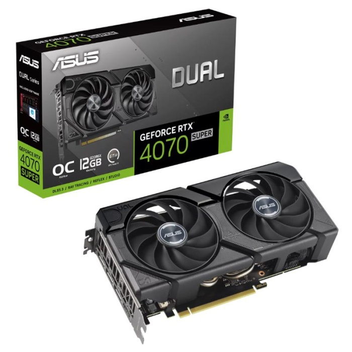 ASUS GEFORCE DUAL-RTX4070S-O12G-EVO 12GB GDDR6X 192BIT 1XHDMI 3XDP EKRAN KARTI