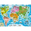 KS Jumbo Puzzle 50 Parça Colorful World Map Dünya Haritası