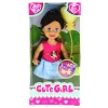 Cute Girl Sarı Balonlu Kumral Mini Bebek