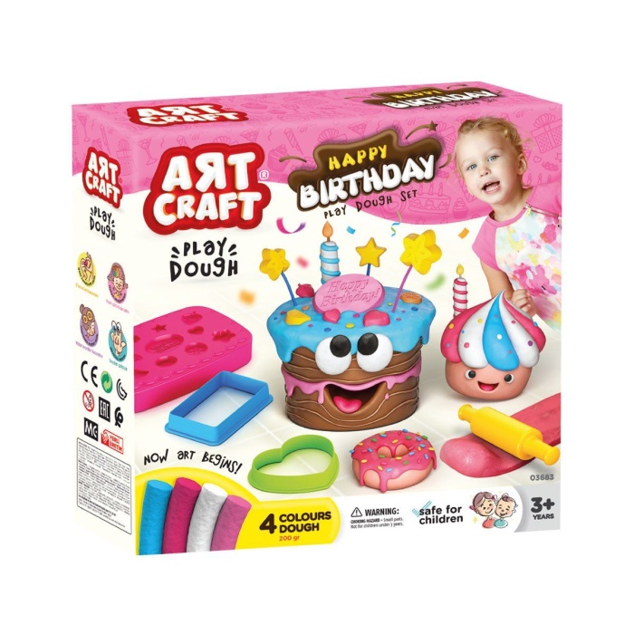 03683 Art Craft Doğum Günü Hamur Set 200 gr