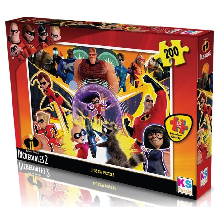 KS Puzzle 200 Parça Incredibles