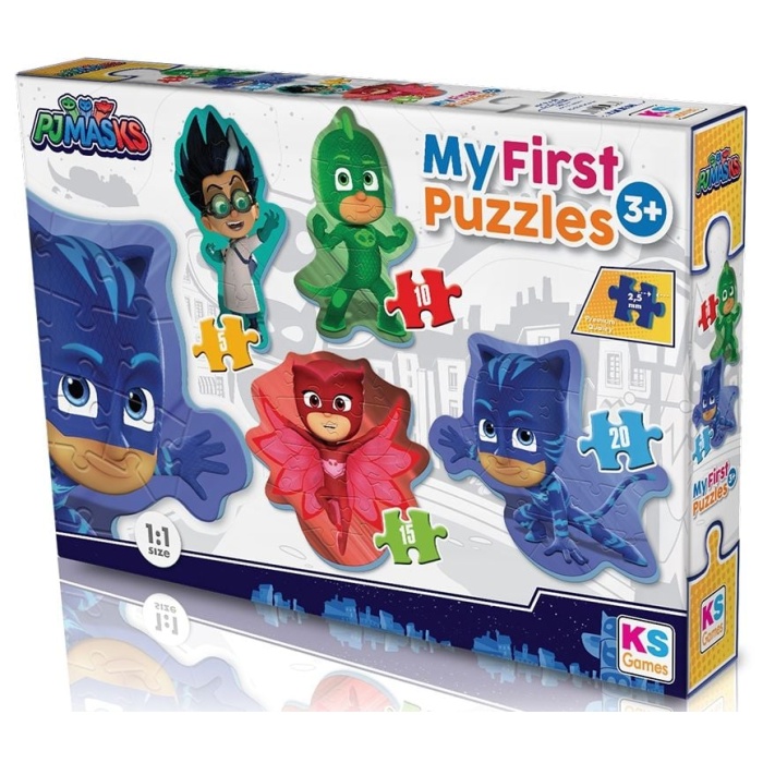 KS Baby Puzzle Pijamaskeliler  My First Puzzle 4 in 1 Çerçevesiz