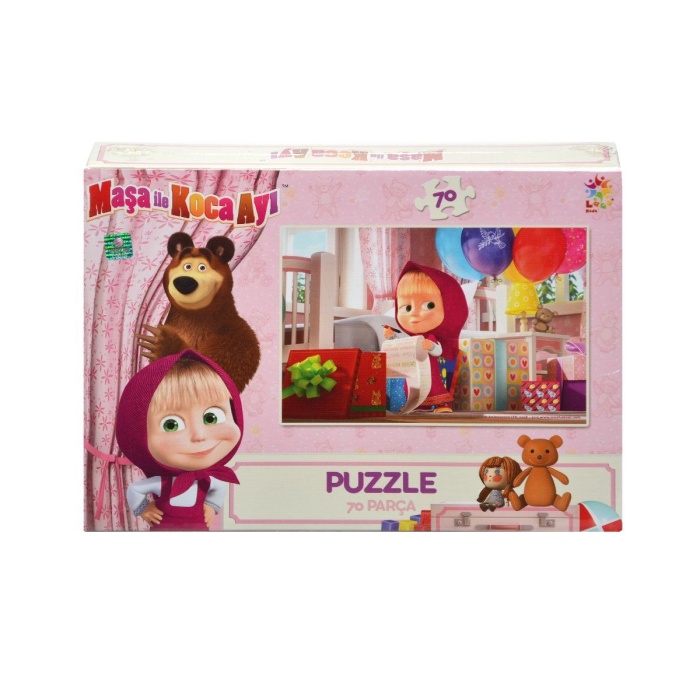 MB7541 Laço, Maşa ve Koca Ayı 70 Parça Puzzle