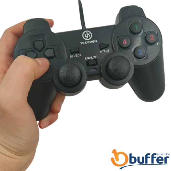 Çift Titreşimli Usb Kablolu Oyun Kolu Pc Uyumlu Vibration Gamepad