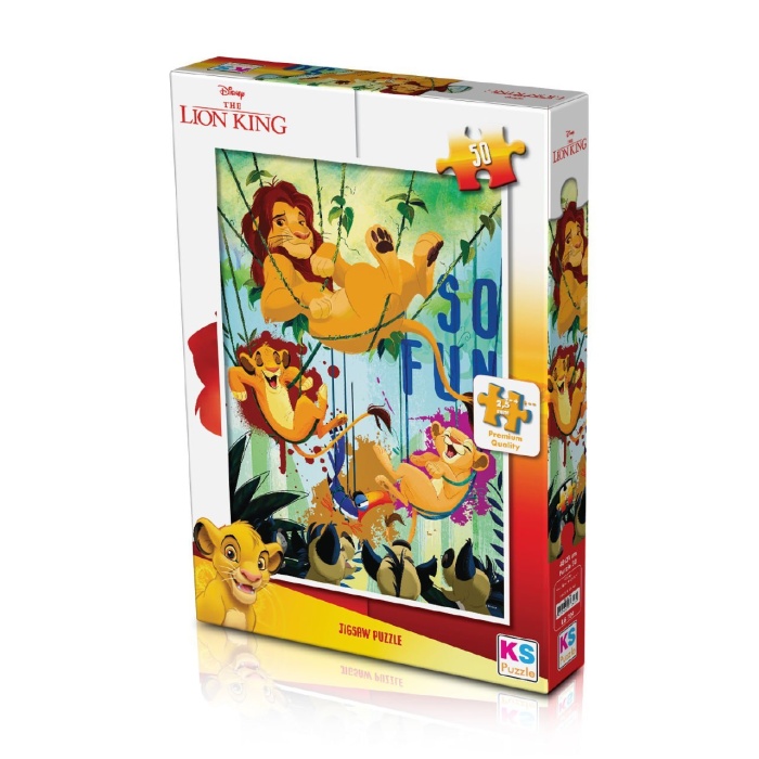 KS  Puzzle 50 Parça Lion King Aslan Kral