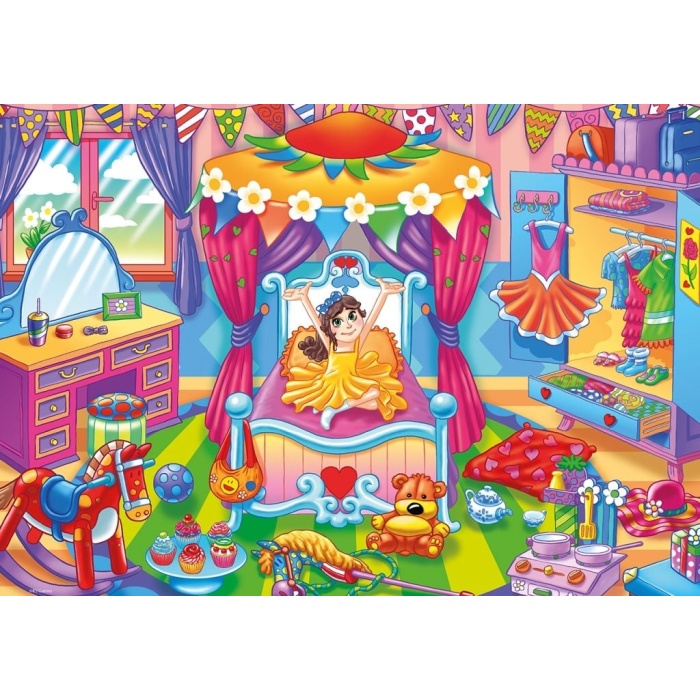 KS Jumbo Puzzle 24 Parça A Girl With Toys Oyuncaklar