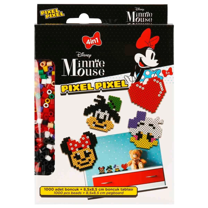 4in1 Disney Minnie Mouse Pixel Pixel Boncuk Aktivite ve Oyuncak Seti