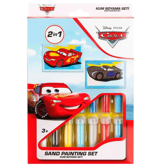 2in1 Disney Cars Kum Boyama Seti S00005171