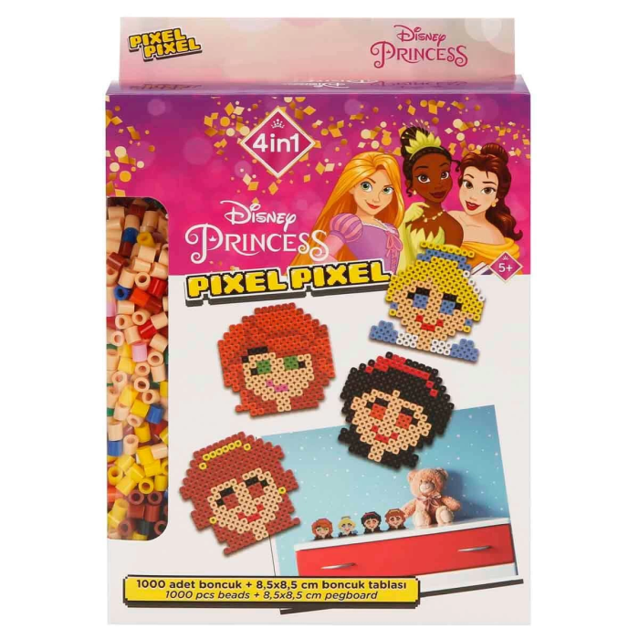 4in1 Disney Princess Pixel Pixel Boncuk Aktivite ve Oyuncak Seti