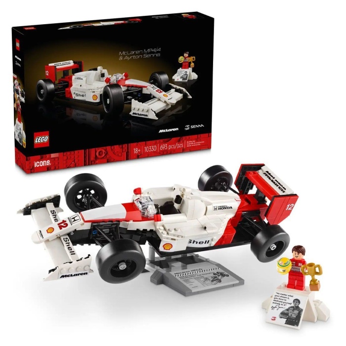 10330 Lego icons - McLaren MP4/4 ve Ayrton Senna 693 parça +18 yaş