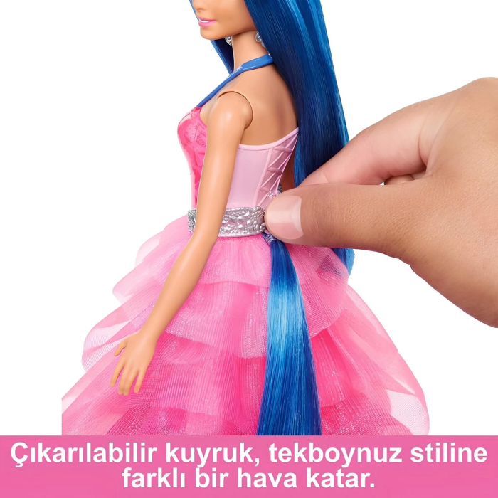 Barbie Mavi Saçlı Prenses Bebek