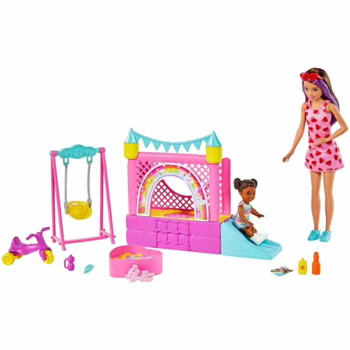 Barbie Bebek Bakıcısı Skipper Oyun Evi Seti HHB67