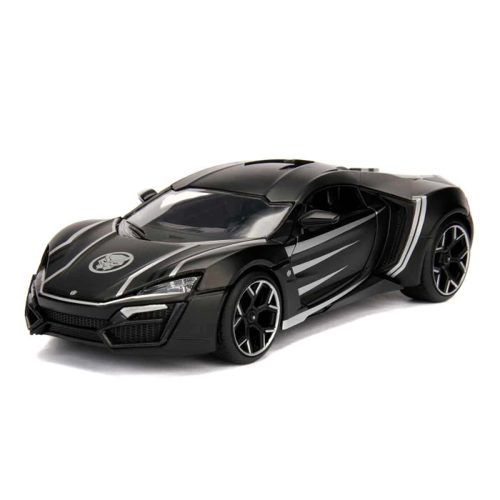 Marvel Avengers 1:24 Lykan Hypersport Model Araba ve Black Panther Figür