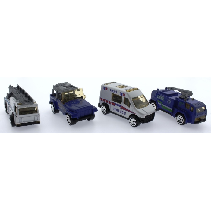 4Lü Die Cast Polis Seti