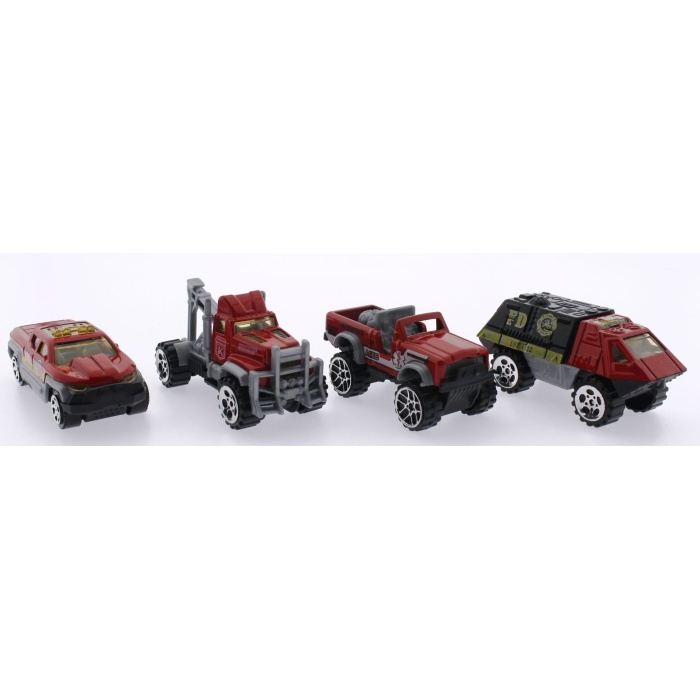 4Lü Die Cast İtfaiye Seti