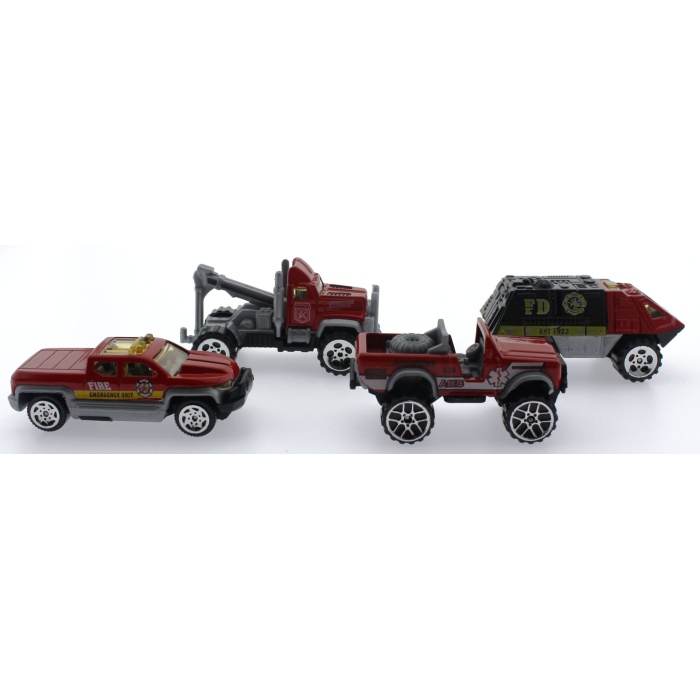 4Lü Die Cast İtfaiye Seti