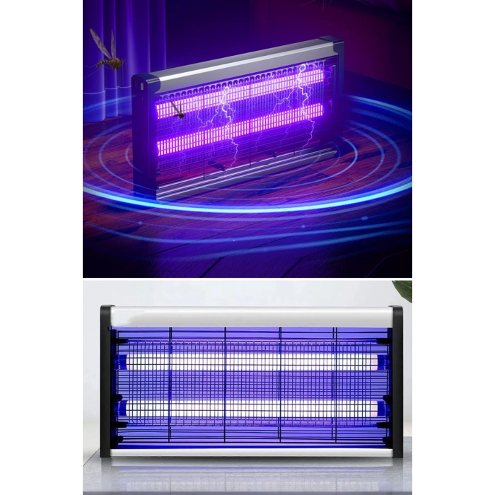 Masaüstü Veya Duvara Asılabilen 10w Uzun Enli Sessiz Sinek Öldürücü Uv Mor Işıklı Makina