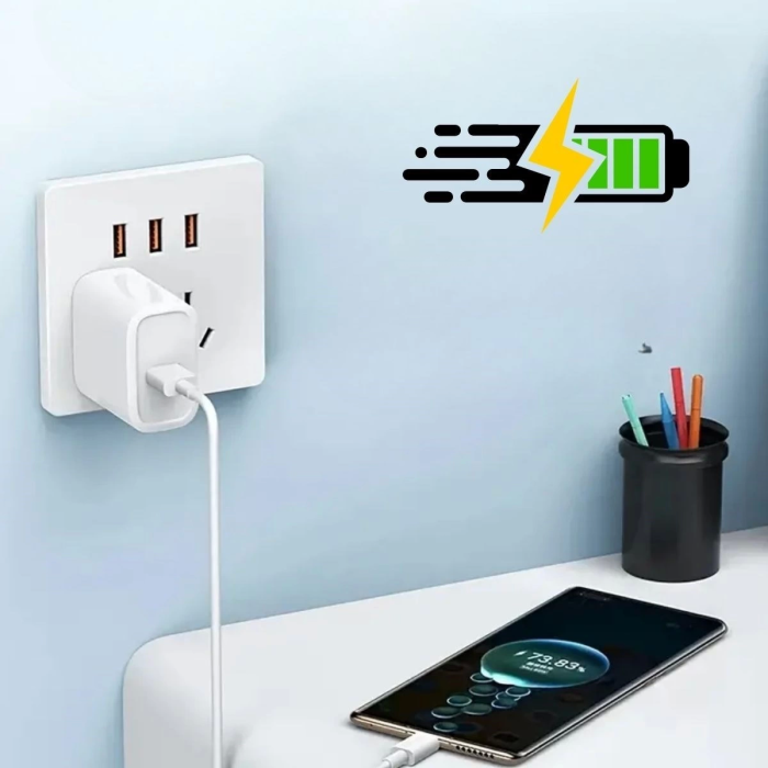 120w Usb Hızlı Type C Uçlu Kablolu Şarj Aleti