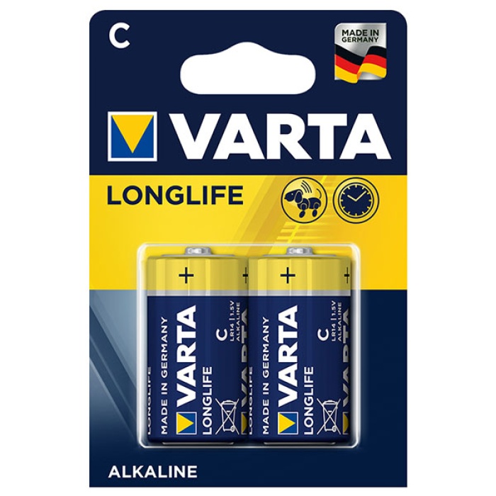 LONGLIFE POWER ALKALİN ORTA BOY C PİL (2Lİ PAKET FİYATI)