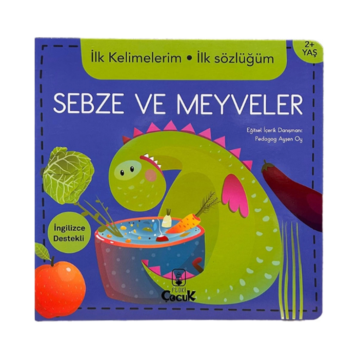 İlk Kelimelerim Sebze ve Meyveler İngilizce Destekli