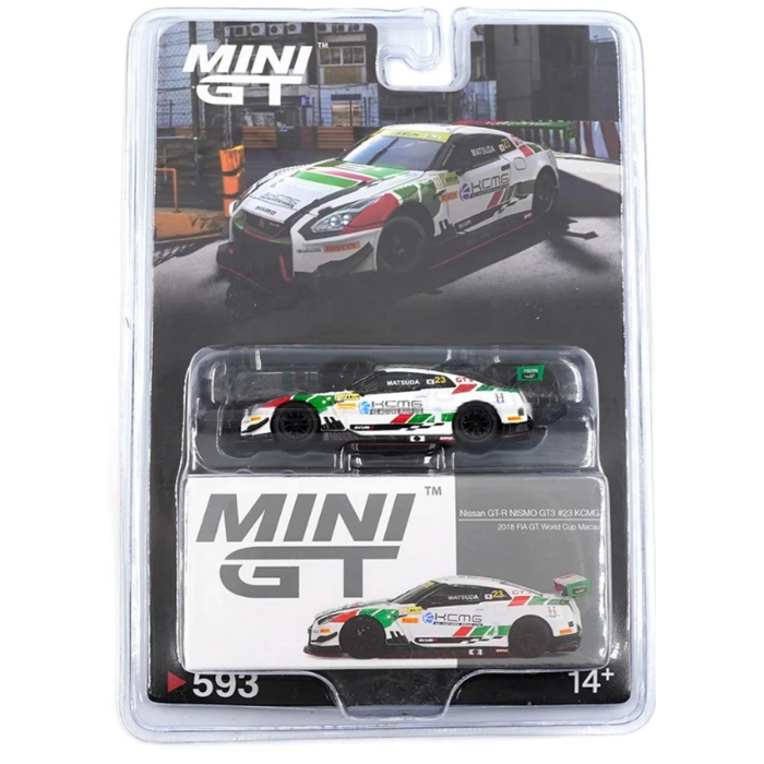 Mini GT 1/64 Nissan GT-R NISMO GT3 KCMG 2018 FIA GT World Cup Macau