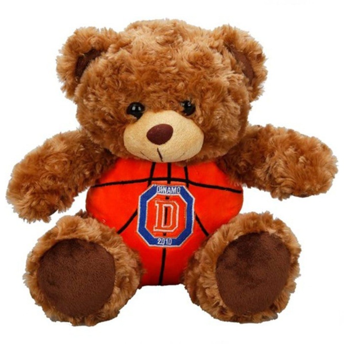 Dinamo Basketbol Topu Gövdeli Oturan Peluş Ayı 30 cm.