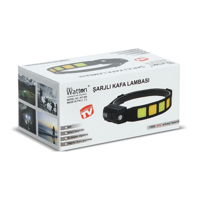 Sensörlü Cob Xpg Led Kafa Lambası  Wt-066