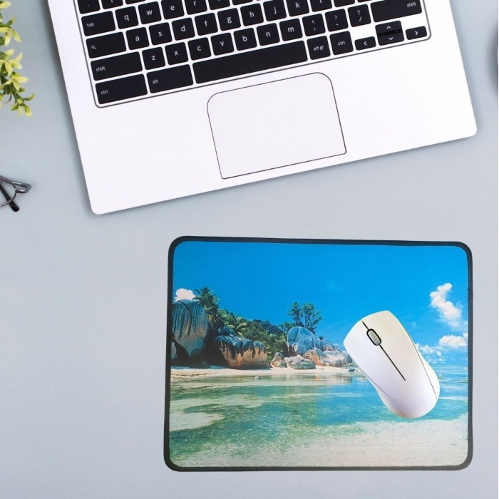 25x32 cm Küçük Boy Mouse Pad Manzara Ada