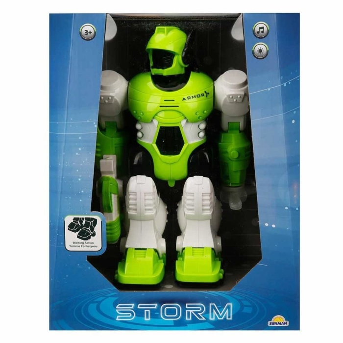 Storm Brave Sesli ve Işıklı Yürüyen Robot 25 cm