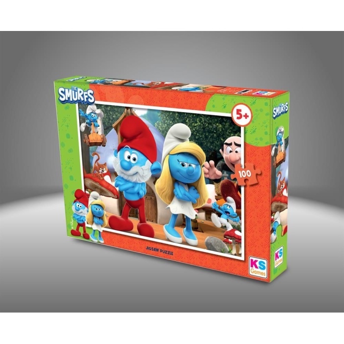 SMR 714 SMURF ŞİRİNLER 100 PRÇ PUZZLE -KS