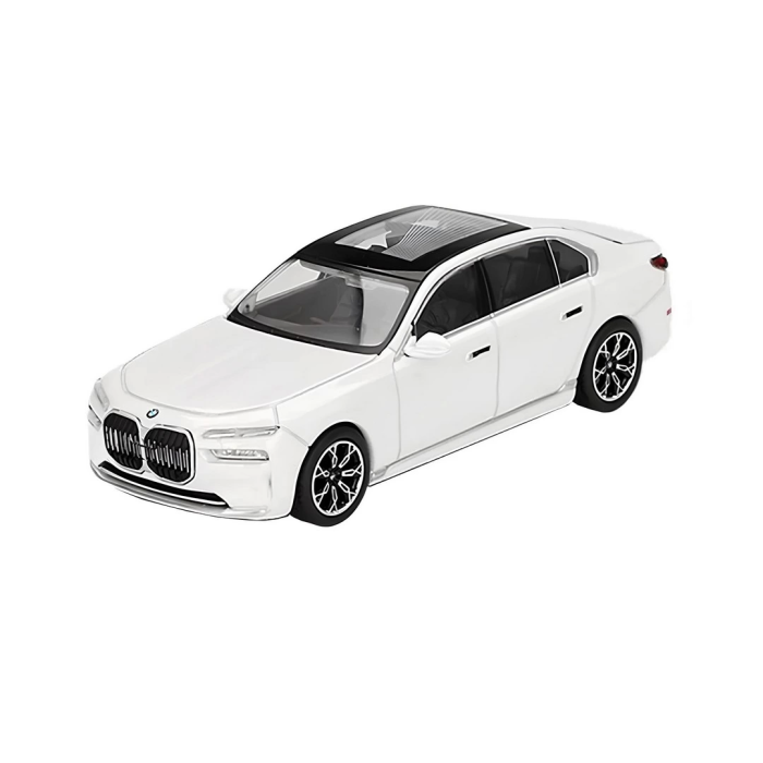 Mini Gt 1/64 Bmw i7 XDrive60 Mineral White