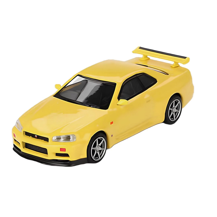 Mini GT 1/64 Nissan Skyline GT-R (R34) V-Spec Lightning Yellow