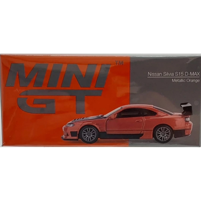 Mini Gt 1:64 Nissan Silvia S15 D-Max Metallic Orange