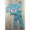 diamondstar Basic Tavşan Baskılı Pijama Takım 2-5 Yaş