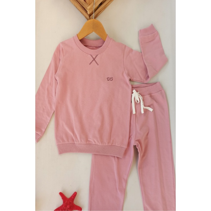 Basic Karyoka Detaylı Sweatshirt Takım 2-5 Yaş