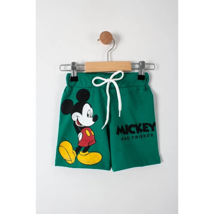 Mickey ve Arkadaşları Baskılı Erkek Çocuk Şortlu Alt Üst Takım