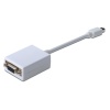 Mini DisplayPort (mini DP) &lt;-&gt; VGA Adaptörü, mini DP Erkek - HD15 Dişi, 0.15 metre, DP 1.1a uyumlu, UL, beyaz renk