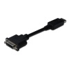 DisplayPort (DP) &lt;-&gt; DVI-I Adaptörü, Kablolu, DP Erkek - DVI-I (24+5) Dişi, 0.15 metre, kilit mekanizmalı, DP 1.2 uyumlu, 2x zırhlı, UL, nikel kaplama, siyah renk