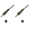 Stereo Ses Kablosu, 3.5 mm erkek - 3,5 mm erkek, 1.50 metre, CCS, 2x0.10/10 zırhlı, siyah renk