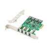 Digitus 4-Port USB 3.0 PCI Express Kartı, Çip Takımı: VL805, Low Profile braket&#039;li&lt;br&gt;Digitus USB PCI Express Add-On card USB3.0, Chipset: VL805 with Low-profile slot bracket