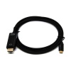 Beek USB Tip C &lt;-&gt; HDMI Görüntü Adaptörü, USB C Erkek &lt;-&gt; HDMI A Erkek, 4Kx2K@30Hz, siyah renk, altın kaplama gövde, siyah renk, 1.8 metre&lt;br&gt;Beek USB C Male/HDMI A Male, 4KX2K@30Hz, Gold Plated Shell, black, 1.8M