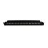 Beek 19&quot; 1U 24 port Modüler Patch Panel, Zırhlı/Shielded (Keystone Jacklar haricen temin edilmelidir)&lt;br&gt;Beek 19&quot; 1U Modular Patch Panel, 24-port Shielded (keystone jacks not included)