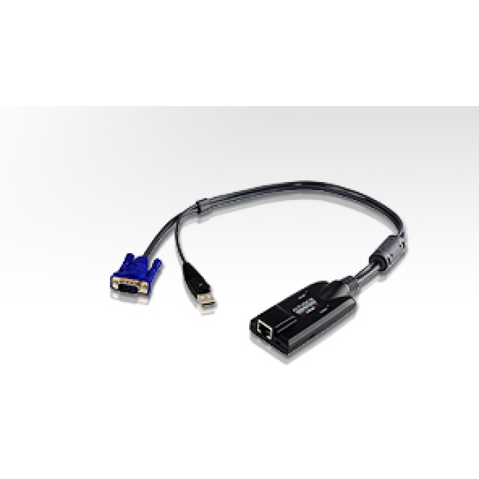 USB KVM Adaptörü (CPU Modül), KVM Kablosunun PC&#039;nin USB portuna Bağlanması İçin Adaptör, maksimum mesafe 50 metre&lt;br&gt;USB VGA KVM Adapter with Composite Video Support