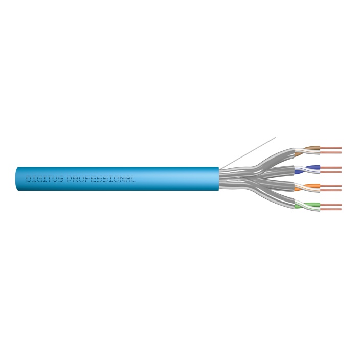 Digitus Category 6A (Cat. 6A) U-FTP Data Kablosu&lt;br&gt;500 MHz&lt;br&gt;LSZH (Low Smoke Zero Halogen)&lt;br&gt;AWG 23/1&lt;br&gt;Class Eca&lt;br&gt;Simplex&lt;br&gt;Mavi renk&lt;br&gt;305 metrelik rulolarda