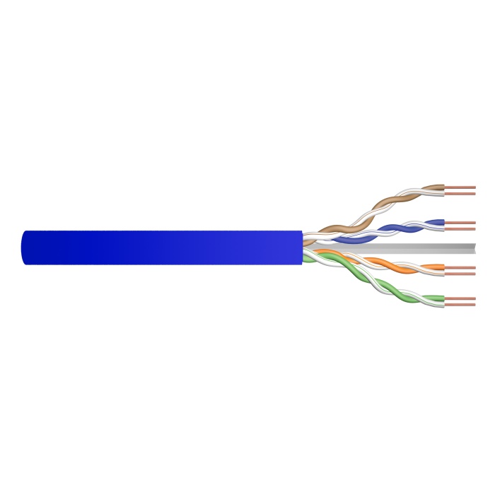 Beek Category 6A U-UTP İç Mekan Data Kablosu 23 AWG LSOH Mavi Renk 500 metre&lt;br&gt;Beek Category 6A U-UTP Data Cable 23 AWG LSOH Blue 500 meter