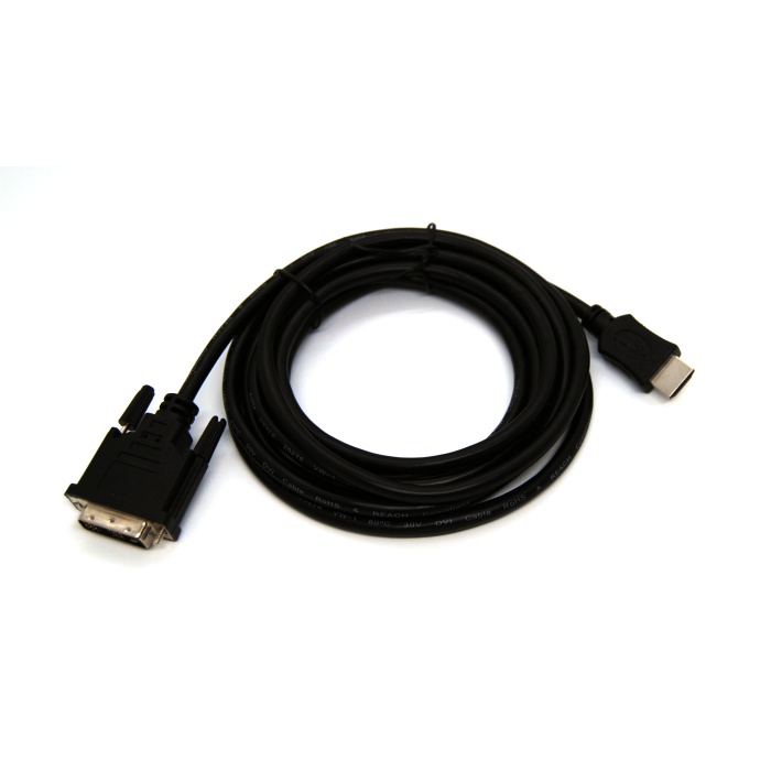 Beek HDMI &lt;-&gt; DVI-D Adaptör Kablosu, HDMI Tip A Erkek &lt;-&gt; DVI -D (18+1) Erkek, 3 metre&lt;br&gt;Beek HDMI/DVI(18+1) M/M,3M