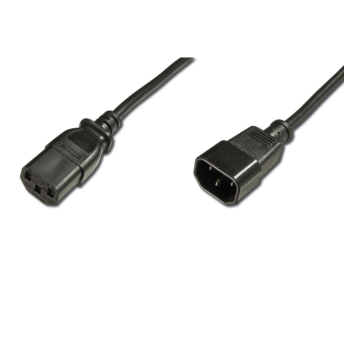 Beek Güç Kablosu Schuko C13 &lt;-&gt; C14, 1.8 metre, H05VV-F 3*1 5mm kare&lt;br&gt;Beek C13-C14 Power Cable 1.8M, H05VV-F 3*1.5mm2