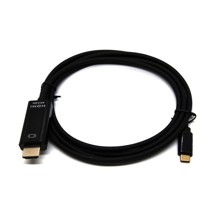 Beek USB Tip C &lt;-&gt; HDMI Görüntü Adaptörü, USB C Erkek &lt;-&gt; HDMI A Erkek, 4Kx2K@30Hz, siyah renk, altın kaplama gövde, siyah renk, 1.8 metre&lt;br&gt;Beek USB C Male/HDMI A Male, 4KX2K@30Hz, Gold Plated Shell, black, 1.8M