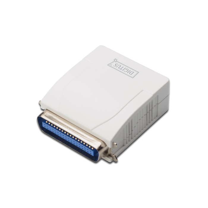 Digitus 1 port Fast Ethernet Print Server, 1 x DB-36-pin erkek centronics, 1 x RJ45&lt;br&gt;Digitus Parallel Print Server, 1-Port 1x RJ45, 1x DB-36-pin male Centronics