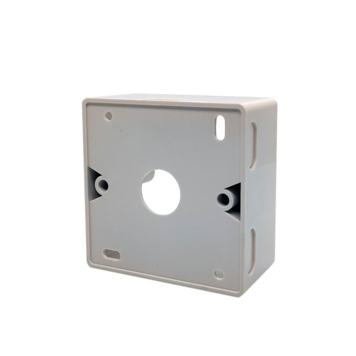 Beek Keystone Jack (RJ11&amp;RJ45) Takmak İçin Fransız Tipi Sıva Üstü Kutu, 80 x 80 mm, Beyaz Renk&lt;br&gt;Beek French Back Box for faceplate 80*80mm, color, white